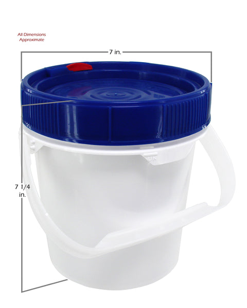 1 Gallon Poly Pail (Screw Top Lid)