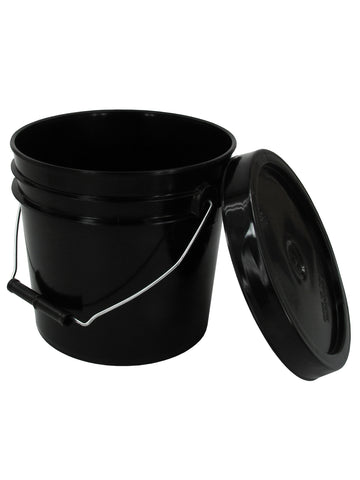 Black Bucket Lid - Snap On Bucket Lid for 3.5 & 5 Gallon Buckets from HTG  Supply