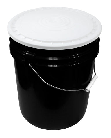 Black Bucket Lid - Snap On Bucket Lid for 3.5 & 5 Gallon Buckets from HTG  Supply